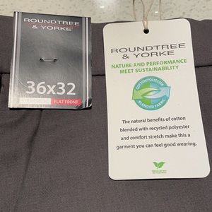 Roundtree & Yorke Men’s Slacks Sz 36x32 Gray